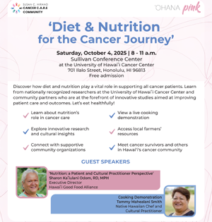 Guest Speakers Sharon Kaiulani Odom, RD, MPH and Tammy Mahealani Smith